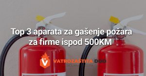 top 3 aparata za gašenje požara za firme ispod 500KM
